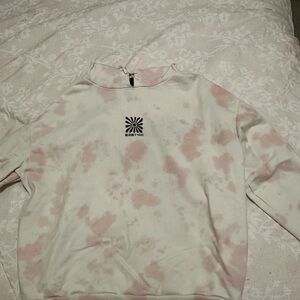 Vans Pink and White Women's Sweater